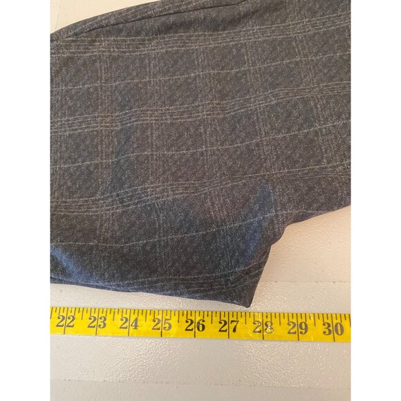 2 Pairs Calvin Klein Gray Checkered Plaid Dress Pants Size 10 - Picture 7 of 9